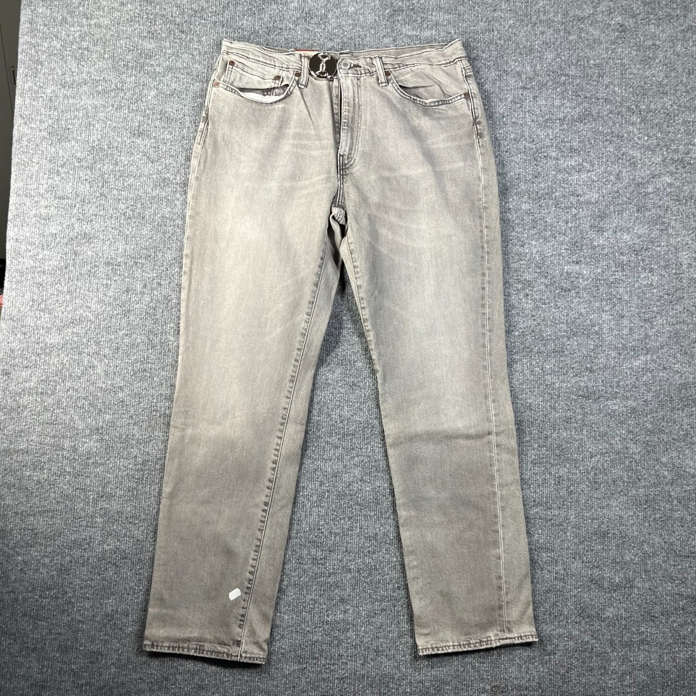 Levi's 522 Slim Taper Jeans Men's Gray Denim‎ Zip Fly Classic Y2K - 34X30 NWT